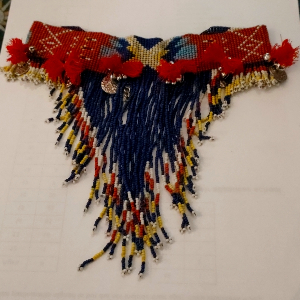 Southwestern beaded choker